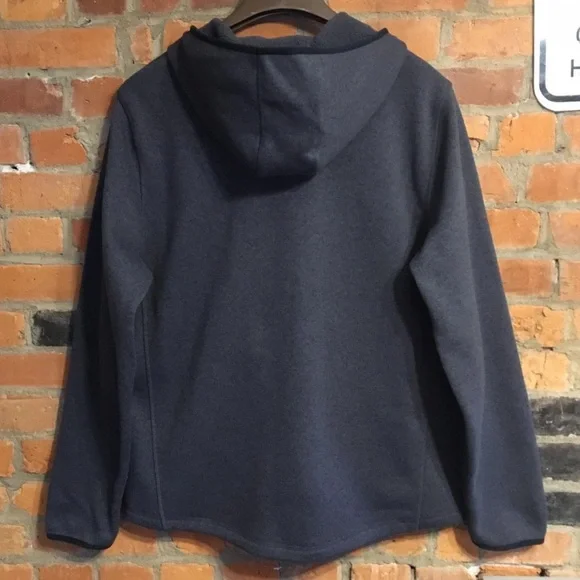 L.L. Bean Gray Hooded Fleece Jacket